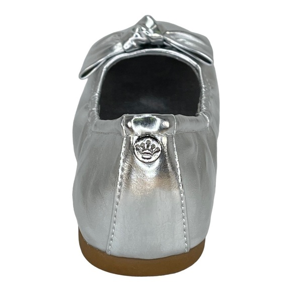 Nina Karla Silver Metallic Little Girl’s Ballet Flats Size 1M - Picture 5 of 11